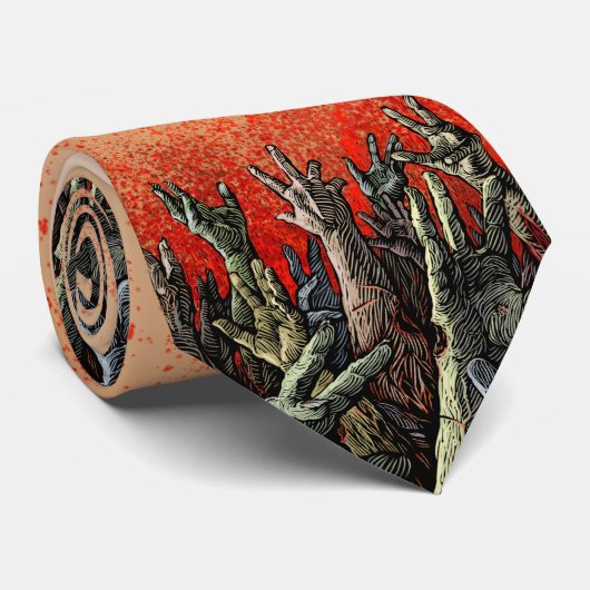 Stropdas Zombie Hands (Opgerold)