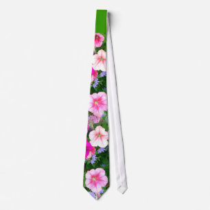 Stropdas zomerbloemen