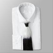 stropdas zwart-wit koeienhuid (Gebonden)