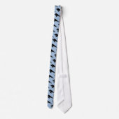 stropdassen met blauw zijstijl in de "NINJA CHOP"  (Achterkant)