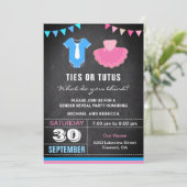 Stropdassen- of tutuspartij kaart (Staand voorkant)