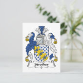 Strother Family Crest Briefkaart (Staand voorkant)