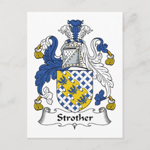 Strother Family Crest Briefkaart