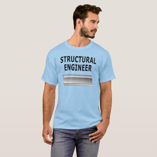 Structural Engineer Beam T-shirt (Voorkant volledig)