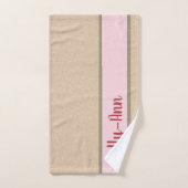 Structure personnelle de bouffée Nom rose personna (Serviette à main)
