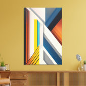 Structureel chromatisme canvas afdruk (Insitu (Woonkamer))
