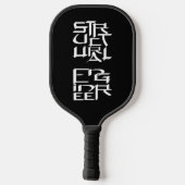 Structureel Engineer Karakter Pickleball Paddle (Achterkant)