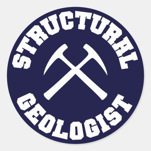 Structureel Geoloog Sticker (Voorkant)
