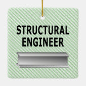 Structureel ingenieurspam keramisch ornament (Achterkant)