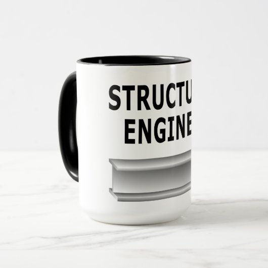 Structureel ingenieurspam mok (Voorkant links)