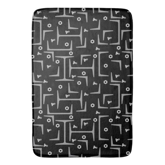 Structureel stalen patroon badmat (Voorkant Verticaal)