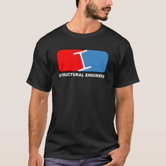 Structurele Engineer League White Text T-shirt (Voorkant)