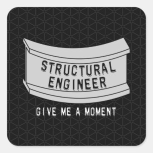 Structurele-engineeringbundelmoment Vierkante Sticker