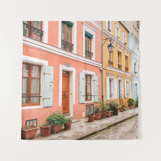 STRUCTURELE FOTOGRAFIE VAN MULTICOLORED GEBOUW WANDKLEED (Voorkant)