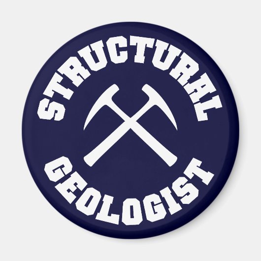 Structurele geoloog Magnet Magneet (Voorkant)