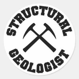 Structurele geoloog ronde sticker