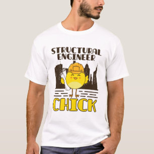 Structurele ingenieur Chick Civil Engineering T-shirt