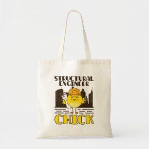 Structurele ingenieur Chick Civil Engineering Tote Bag