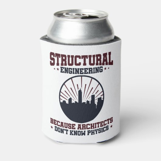 Structurele ingenieur Funny Physics Quote Blikjeskoeler (Blikje Achterkant)