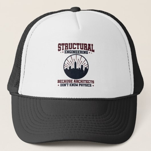 Structurele ingenieur Funny Physics Quote Trucker Pet (Voorkant)