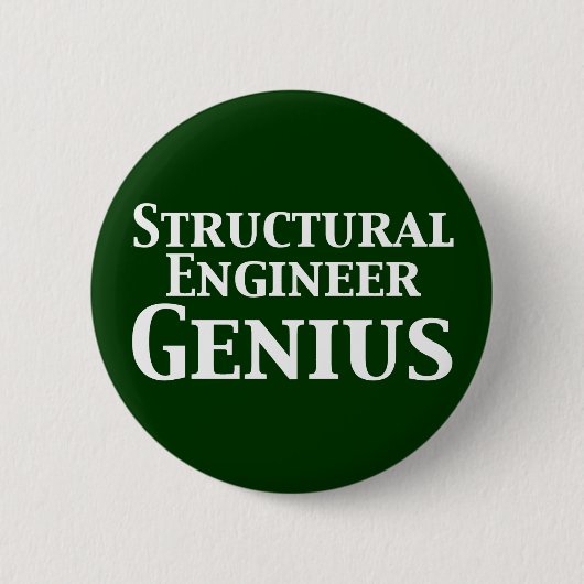 Structurele ingenieur Genius Gifts Ronde Button 5,7 Cm (Voorkant)