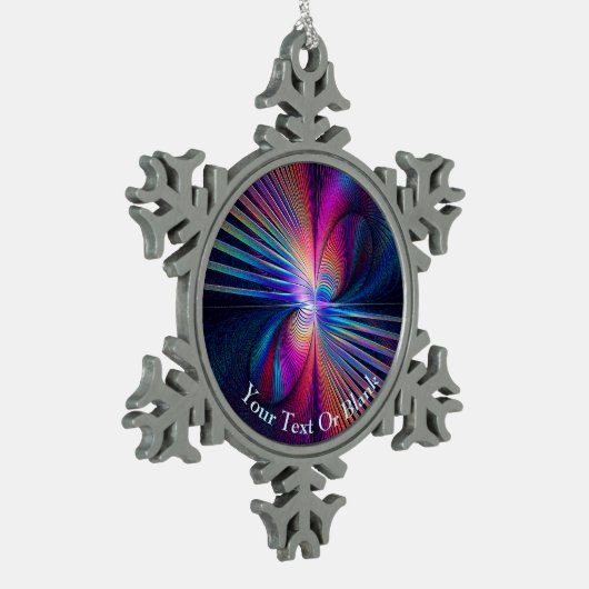 Structurele irrigatie tin sneeuwvlok ornament (Links)