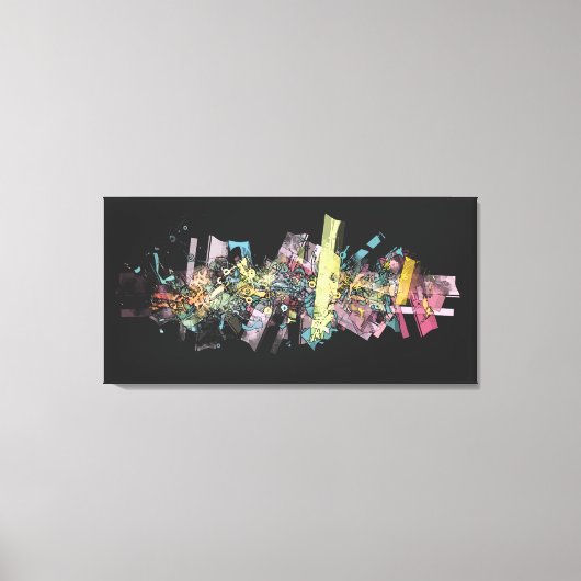 Structuren en kleuren canvas afdruk (Voorkant)