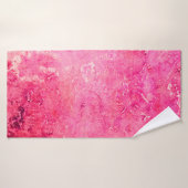 Structures roses faites en manuel sur un papier pe (Serviette de bain)