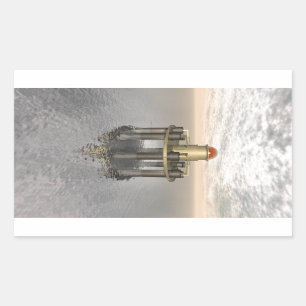 Structuur bij Zee Rechthoekige Sticker