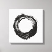 Structuur penseelcirkel canvas afdruk (Voorkant)
