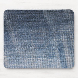 structuur van blauwe denim jeans muismat