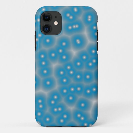 structuur van blauwe en witte stippen Case-Mate iPhone case (Achterkant)