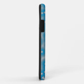 structuur van blauwe en witte stippen Case-Mate iPhone case (Achterkant/rechts)