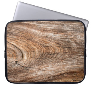 Structuur van de boom, ruw massief hout laptop sleeve