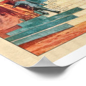 Structuur van de vrijmetselarij poster (Hoek)