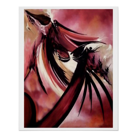 "Structuur van dromen in de verte", Poster Perfect Poster (Voorkant)