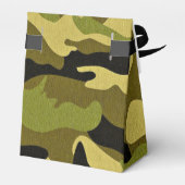 Structuur van het groene camouflage-leger bedankdoosjes (Achterkant)