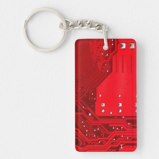 structuur van het patroon van het rode elektronisc sleutelhanger (Voorkant)