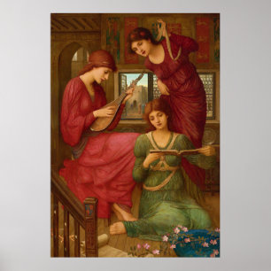 Strudwick Dans les jours d'or CC0565 Poster