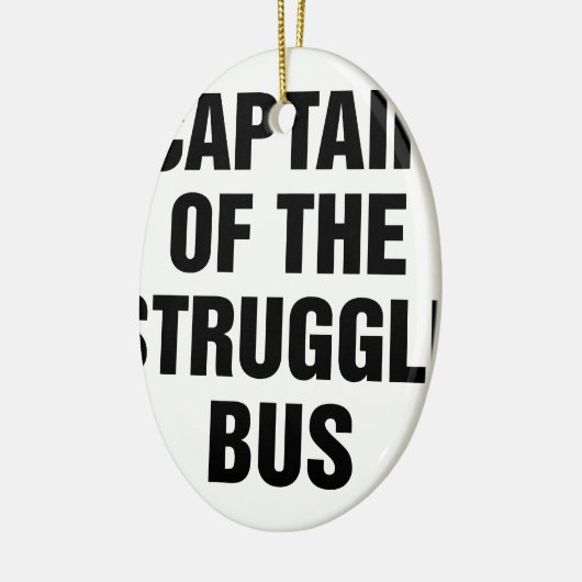 Struggle Bus Keramisch Ornament (Links)