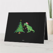 Struggle is echt Dinosaur kerstboomster Kaart (Achterkant)