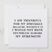 STRUGGLES 5.25 x 5.25 kaart (Voorkant)