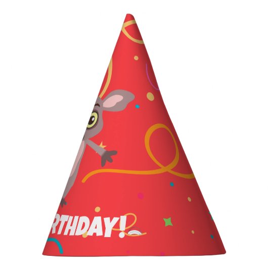 Struik Baby Verjaardagsfeestje Pet Feesthoedjes (Rechts)