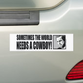 STRUIK—COWBOY-White Bumpersticker (Op auto)