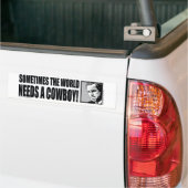 STRUIK—COWBOY-White Bumpersticker (Op Truck)
