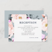 Struik en stoffige blauwe Waterverf Informatiekaartje (Voorkant / Achterkant)