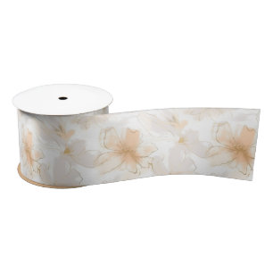 Struik en Taupe Modern Art Floral Lint