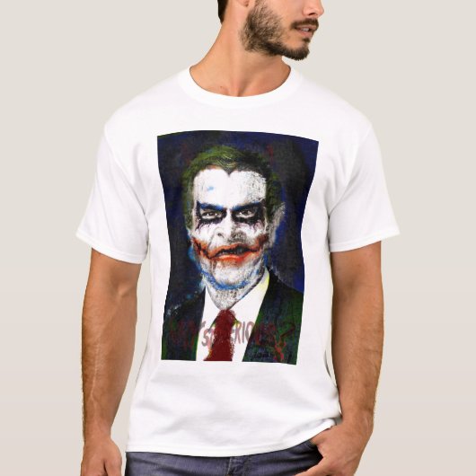 Struik Joker waarom zo serieus T-shirt (Voorkant)