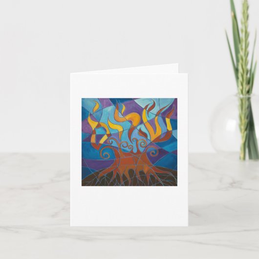 Struik mozaïekKaart verbranden Kaart (Voorkant)