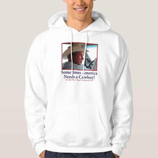 STRUIK-PET-wit-cowboy-eps Hoodie (Voorkant)